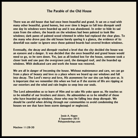 The Parable of the Old House - sm